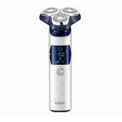 RASOIO VGR V-328 ELETTRICO UOMO BARBA RICARICABILE VISO LAMA 3D GALLEGGIANTE IPX7
