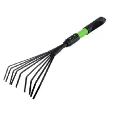 RASTRELLO ATTREZZO GIARDINO PER FOGLIE MANICO CON IMPUGNATURA GOMMATA 53CM 90067