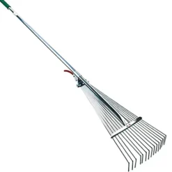 RASTRELLO RACCOGLIFOGLIE ALLUNGABILE IN METALLO RAGGI REGOLABILI TELESCOPICO