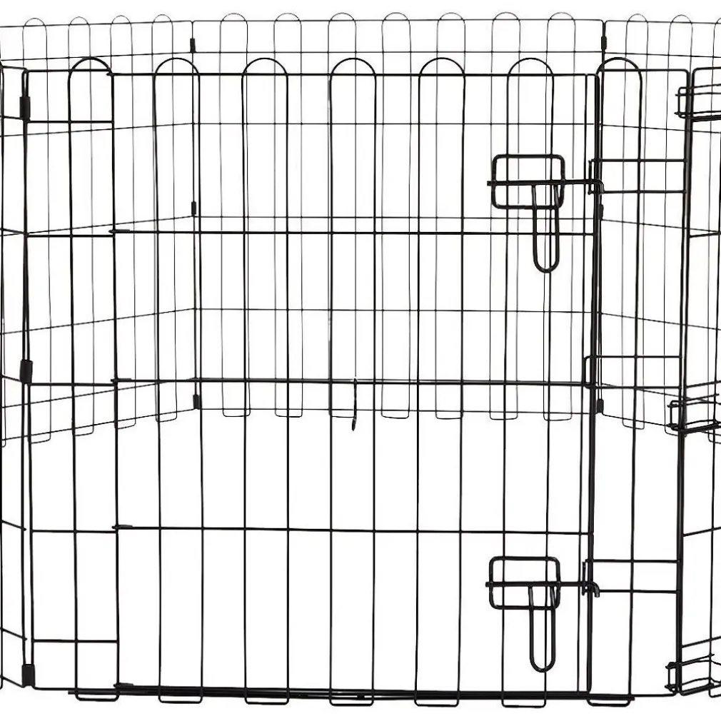 RECINZIONE IN METALLO PER CANI PIEGHEVOLE PER ESERCIZIO 152,4 X 152,4 X 60,9 CM
