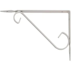 REGGIMENSOLA SUPPORTO STAFFA REGGI MENSOLA IN FERRO BATTUTO 14.5X11CM BIANCA