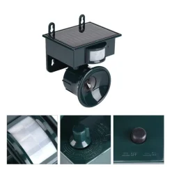 REPELLENTE AD ULTRASUONI SOLARE SCACCIA RATTI TOPI UCCELLI PICCIONI CANI GATTI