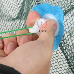 RETE DA PESCA PIEGHEVOLE 8 FORI NASSA TRAPPOLA PESCI GRANCHI GAMBERO AD INGANNO