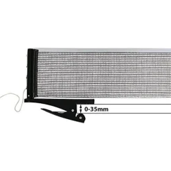 RETE DA PING PONG ATTACCO CLIP ON IN NYLON RESISTENTE BORSA TRASPORTO 175 X 14CM