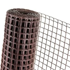 RETE DI PLASTICA PROTETTIVA 1X5 MT MARRONE PER CANCELLI RECINZIONI BALCONI 206612