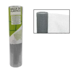RETE DI PLASTICA PROTETTIVA 1 X 5 MT GRIGIO PER CANCELLI RECINZIONI BALCONI 206614