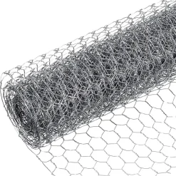 RETE METALLICA ZINCATA A MAGLIA ESAGONALE 16MM 1X10MT RECINZIONE PROTEZIONE GRN61 04318