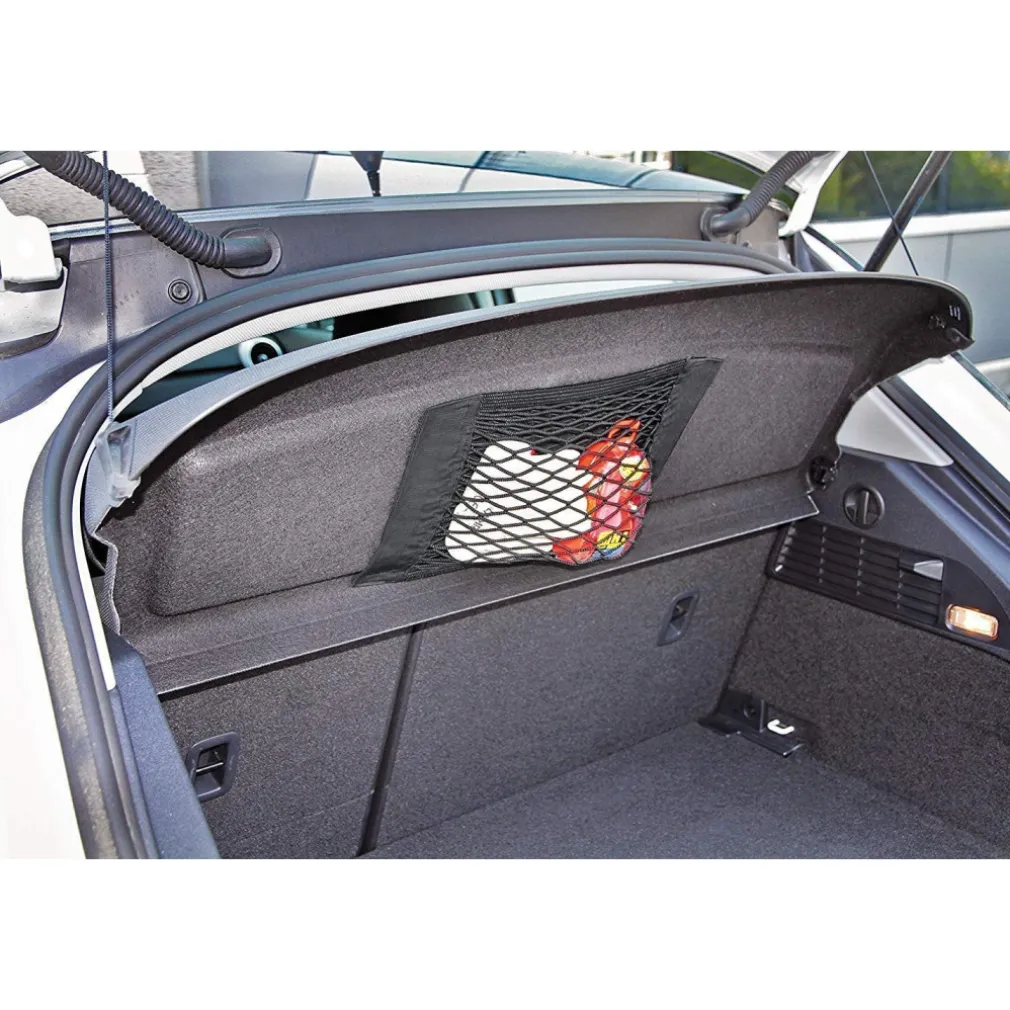 RETE PORTAOGGETTI AUTO 40x25CM TASCA ELASTICO BAGAGLIAIO APPENDERE ORGANIZZATORE