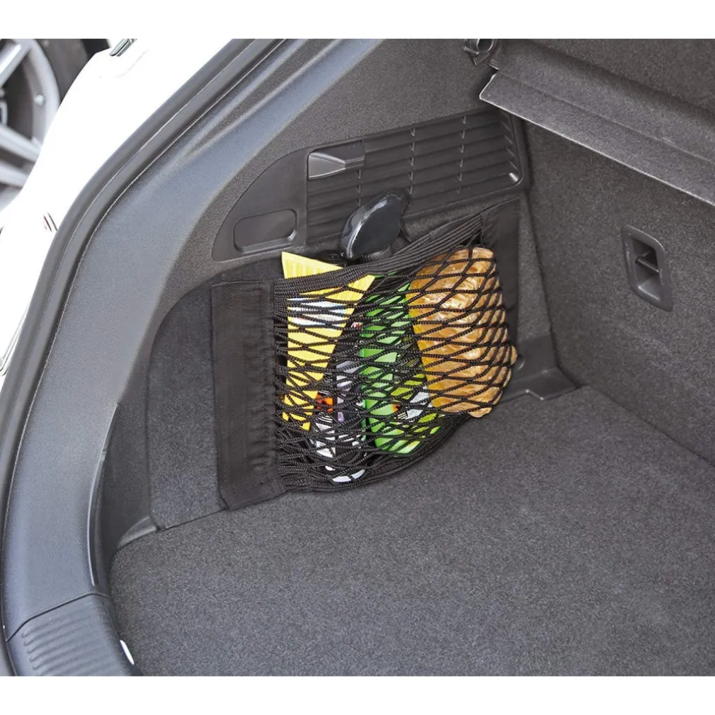 RETE PORTAOGGETTI AUTO 40x25CM TASCA ELASTICO BAGAGLIAIO APPENDERE ORGANIZZATORE