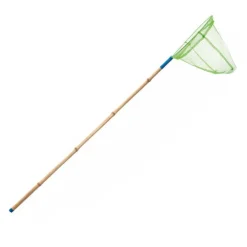 RETINO RETE GUADINO MARE CON ASTA MANICO IN LEGNO BAMBÙ COLORATO COPPO PESCA
