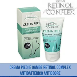 RETINOL COMPLEX CREMA CREMA PIEDI GAMBE ANTIBATTERICO ANTIODORE RINFRESCANTE