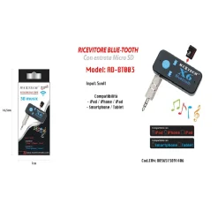 RICEVITORE BLUETOOTH ADATTATORE AUDIO PORTATILE MICROFONO INCORPORATO MAXTECH AD-BT003