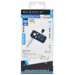 RICEVITORE BLUETOOTH ADATTATORE AUDIO PORTATILE MICROFONO INCORPORATO MAXTECH AD-BT003