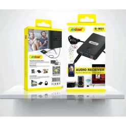 RICEVITORE TRASMETTITORE AUDIO RICARICABILE BLUETOOTH PER TV STEREO CUFFIE Q-M21