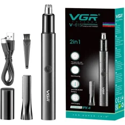 RIFINITORE A BATTERIA 2IN1 ORECCHIE NASO MULTIFUNZIONALE PROFESSIONALE VGR V-615