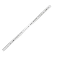 RIGHELLO METRO IN ACCIAIO INOX METALLO 1 MM A 60CM RIGA SEGNATURA CM INCH 97765