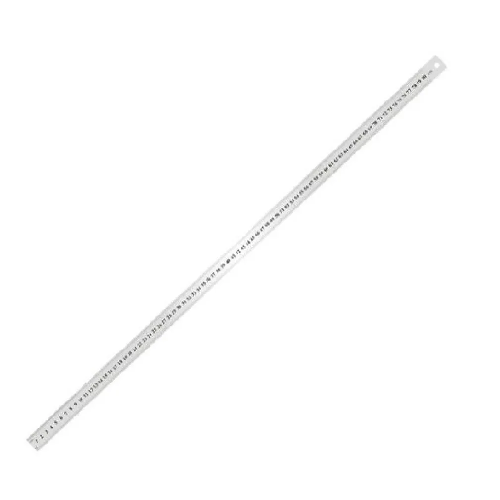 RIGHELLO METRO IN ACCIAIO INOX METALLO 1MM A 80CM RIGA SEGNATURA CM INCH 97766