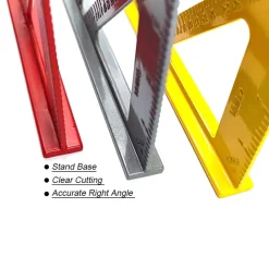 RIGHELLO SQUADRETTA 7 POLLICI TRIANGOLO 180 MM IN PLASTICA SQUADRA PER FALEGNAME