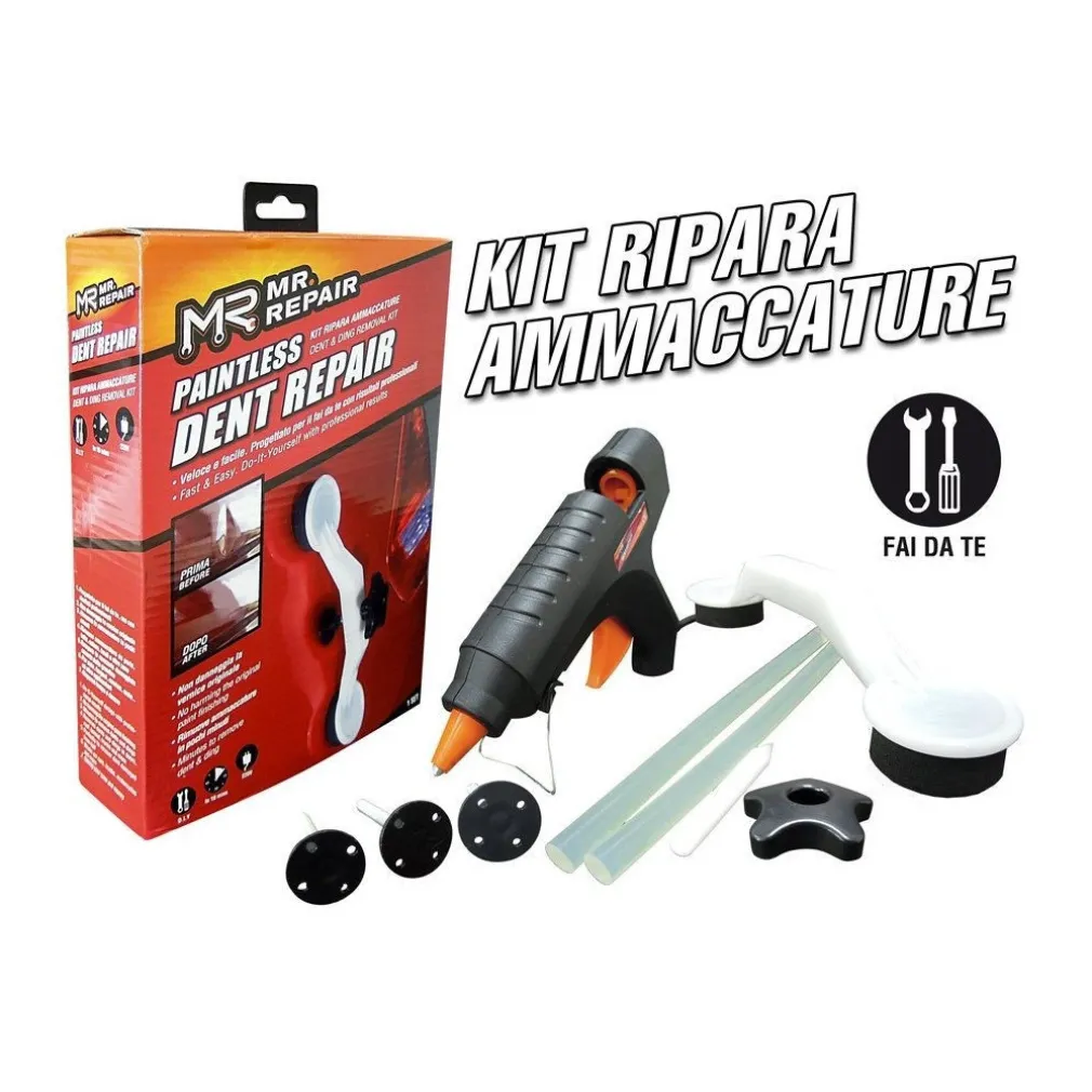 RIPARA BOTTE AUTO KIT AMMACCATURE BOZZI CARROZZERIA POPS A DENT BANG BOLLE