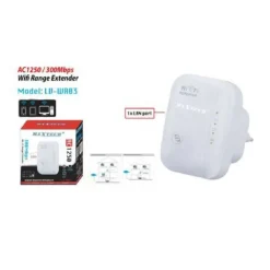 RIPETITORE AMPLIFICATORE DI SEGNALE WIRELESS RANGE EXTENDER 300MBPS WIFI LV-WR03