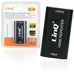 RIPETITORE EXTENDER DI SEGNALE HDMI VIDEO 4K UHD 3D FINO A 40 MT 1080P HD-2K4K
