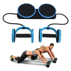 ROLLER MULTIFUNZIONE ESTENSORE ADDOMINALI PETTORALI GLUTEI COSCE FITNESS