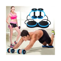 ROLLER MULTIFUNZIONE ESTENSORE ADDOMINALI PETTORALI GLUTEI COSCE FITNESS