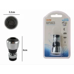 ROMPIGETTO AERATORE PER RUBINETTO CUCINA 3.2X6CM REGOLABILE A 2 MODALITÀ 69266