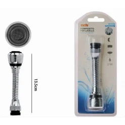 ROMPIGETTO AERATORE UNIVERSALE FLESSIBILE RISPARMIO IDRICO RUBINETTO CUCINA 69254
