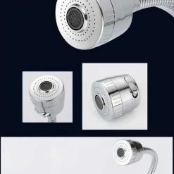 ROMPIGETTO AREATORE A DOPPIA FUNZIONE GETTO E DOCCINO PER RUBINETTO UNIVERSALE