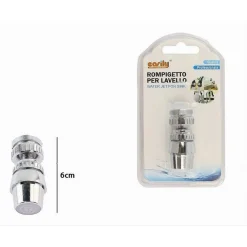 ROMPIGETTO PER RUBINETTO LAVELLO CUCINA AREATORE CROMATO SNODO UNIVERSALE 87170