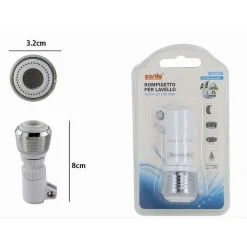 ROMPIGETTO RUBINETTO PER LAVELLO CUCINA BIGETTO UNIVERSALE Ø3.2X8CM BIANCO 69264