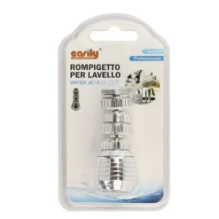ROMPIGETTO RUBINETTO PER LAVELLO CUCINA AERATORE CROMATO 8CM FILTRO SNODATO 87160