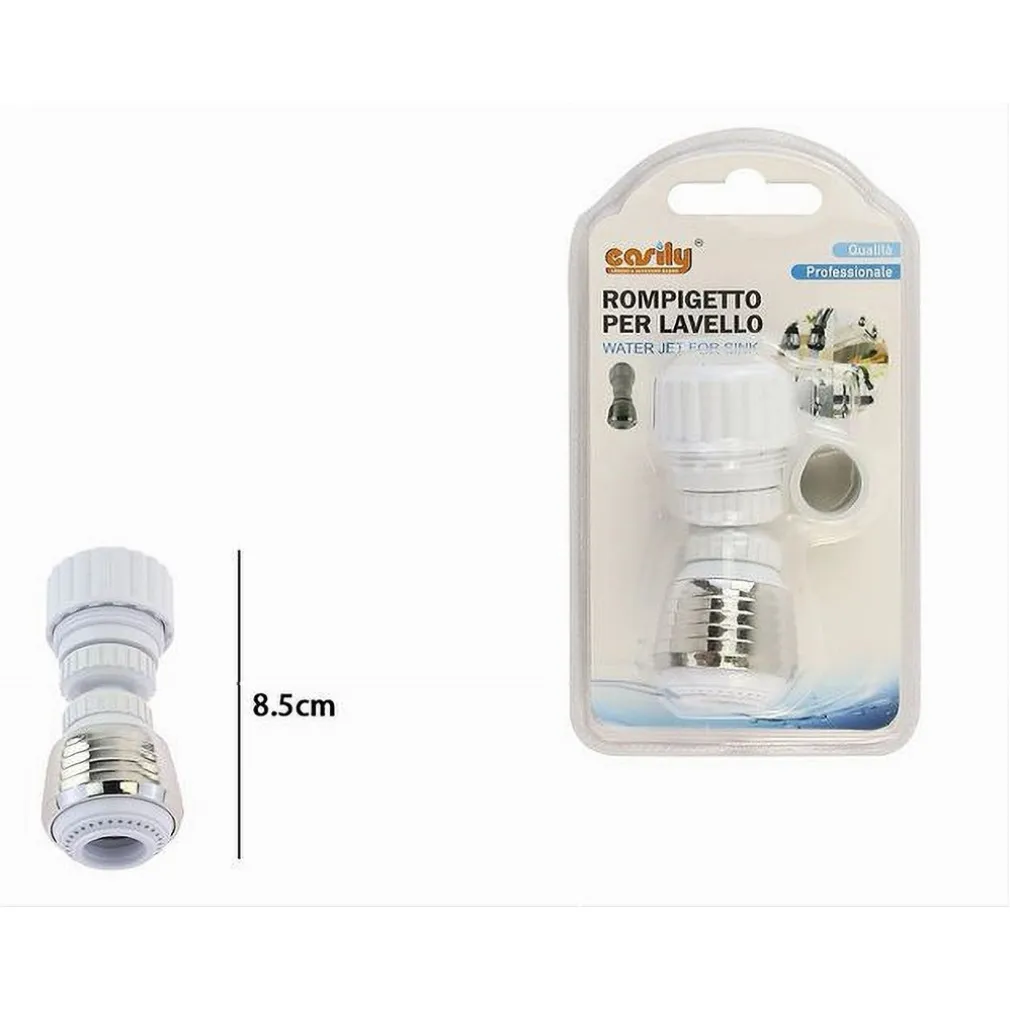 ROMPIGETTO UNIVERSALE PER RUBINETTO CUCINA GIREVOLE SNODATO AERATORE 8.5CM 87162