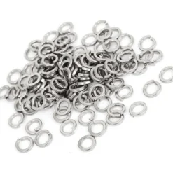 RONDELLE ELASTICHE IN ACCIAIO CONFEZIONE DA 62 GRAMMI DI DIAMETRO  8 MILLIMETRI