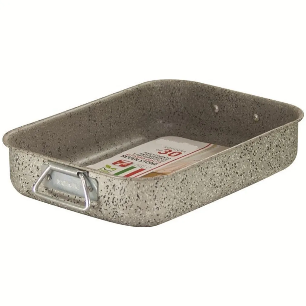 ROSTIERA TEGLIA LASAGNERA ANTIADERENTE ANTIGRAFFIO NO PFOA 25-30-35 CM CON MANIGLIE