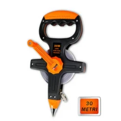ROTELLA METRICA NASTRO IN ACCIAIO 30 O 50 METRI CON PICCHETTO METRO PER MISURARE