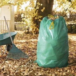 ROTOLI SACCHETTI SPAZZATURA SACCO GIARDINAGGIO 150LT 80X120CM CON LACCETTI 20PZ