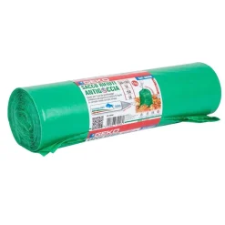 ROTOLI SACCHETTI SPAZZATURA SACCO GIARDINAGGIO 150LT 80X120CM CON LACCETTI 20PZ