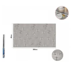 ROTOLO ADESIVO ALLUMINIO 40CMX3MT PER CASSETTI MOBILI ARMADI PARATI CUCINA 70503