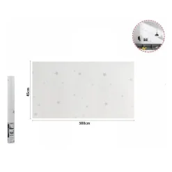 ROTOLO PELLICOLA ADESIVA BIANCA CON STELLE 45CMX5MT MOBILI CARTA DA PARATI 71130