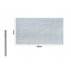 ROTOLO PELLICOLA ADESIVA PARETE EFFETTO LEGNO BIANCO 45CMX2MT MOBILI CASA 71231