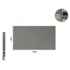 ROTOLO PELLICOLA ADESIVA GRIGIO SCURO 45CMX5MT PER MOBILI CARTA DA PARATI 71118