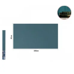 ROTOLO PELLICOLA ADESIVA VERDE PETROLIO 45CM X 5MT MOBILI CARTA DA PARATI 71123