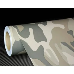 ROTOLO PELLICOLA ADESIVA AUTO MOTO INTERNO ESTERNO CAMOUFLAGE 152CMX30M