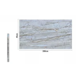 ROTOLO PELLICOLA ADESIVA PER PARETE EFFETTO MARMORIZZATO 45CM X 2MT MOBILI 71253