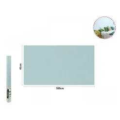 ROTOLO PELLICOLA ADESIVA AZZURRO CHIARO 45CM X 5MT MOBILI CARTA DA PARATI 71121