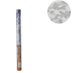 ROTOLO PELLICOLA FINESTRE DECORATIVA 2D OPACA DA 45 CM X 2 M ADESIVA VETRO 10102