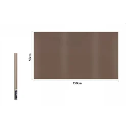 ROTOLO PELLICOLA PER FINESTRE OSCURANTE MARRONE 150 X 50 CM ADESIVA VETRO 70872