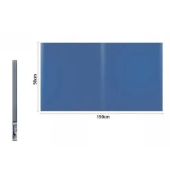 ROTOLO PELLICOLA PER FINESTRE OSCURANTE BLU 150 X 50 CM ADESIVA VETRO 70871